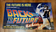 Mini banner de loja de vídeo enrolado... "BACK TO THE FUTURE" de 1985 colorido 18X35 comprar usado  Enviando para Brazil