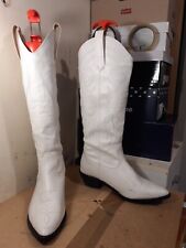 white knee boots for sale  LEAMINGTON SPA