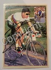 Autografata postcard ciclismo usato  Milano