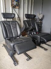 Black leather lounger for sale  PONTEFRACT