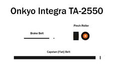 Kit de correia (2pcs) + rolo para o deck de fita Onkyo TA-2550 comprar usado  Enviando para Brazil
