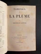 Théophile GAUTIER : TABLEAUX A LA PLUME (Charpentier, 1880) - Edition originale d'occasion  Billère