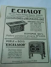 1924 chalot advertising d'occasion  Expédié en Belgium