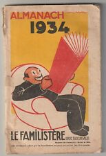 Almanach familistere 1934 d'occasion  Nyons