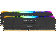 Kit de memória para jogos de mesa Crucial Ballistix RGB 3600 DDR4 DRAM 16GB (8Gx2) - PRETO comprar usado  Enviando para Brazil