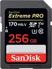 Tarjeta de memoria SanDisk Extreme Pro 256 GB SD clase 10 SDXC - SDSDXXY-256G-GN4IN, usado segunda mano  Embacar hacia Argentina