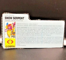 1991 Hasbro GI Joe Snow Serpent Cobra Snow Trooper cartão de arquivo comprar usado  Enviando para Brazil