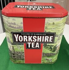 TAYLORS OF HARROGATE - VERY LARGE EMPTY - YORKSHIRE TEA TIN - 1.5kg - LARGEST ! for sale  Shipping to South Africa