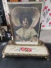 Used, Vintage Petit Point Dressing Table  /Vanity  Set Picture Frame  for sale  Shipping to South Africa