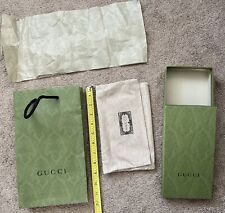 Bolsa de compras/presente de papel Gucci verde 11,25x6,75x4,25, caixa vazia Gucci 9x4,25x1,75, usado comprar usado  Enviando para Brazil