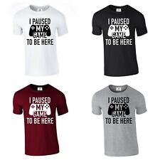 Camiseta I Paused My Game To Be Here Funny Gaming Gamer (Jogo, Camiseta), usado comprar usado  Enviando para Brazil