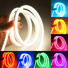 Luzes de tira de LED flexíveis de néon luzes de corda flexíveis à prova d'água iluminação externa 12V comprar usado  Enviando para Brazil