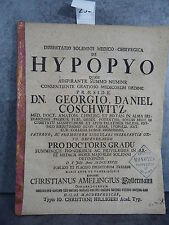 Hypopyo thèse dissertatio d'occasion  Vernaison