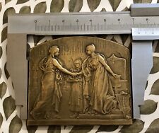 Médaille plaque bronze d'occasion  France