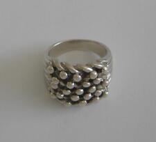 mens silver keeper ring for sale  SANDOWN