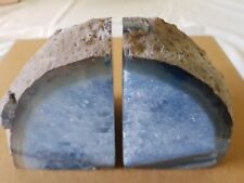 Geode bookends blue. for sale  COVENTRY