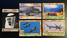5 1991 Desert Storm Cards, The Sidewinder Missile, "F-111 Bombers", AH-64 APACHE comprar usado  Enviando para Brazil