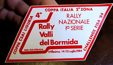 Adesivo vintage rally usato  Albenga