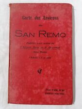 Antica cartina geografica usato  Sanremo