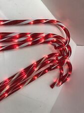 28” Christmas Candy Cane Hanging Lights, Outdoor Christmas Decorations 2 Sets for sale  Rockland