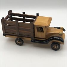 Camión de madera Herritage Mint Ltd. Road Classics 10" con plataforma de estacas, acabado de pino segunda mano  Embacar hacia Argentina