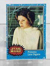Tarjeta de Star Wars #5 Princesa Leia Organa Topps Original Serie 1 (Azul) G 1977 segunda mano  Embacar hacia Mexico