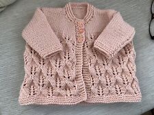 Hand knitted peach for sale  WAKEFIELD