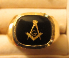 14k masonic ring for sale  WALLASEY