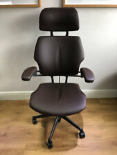 Chocolate leather humanscale for sale  LONDON
