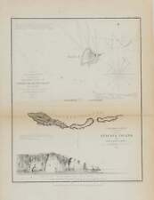 Usado, Antiguo gráfico de encuesta de costa 1854 isla de Anacapa, James McNeill Whistler, ¡raro! segunda mano  Embacar hacia Argentina