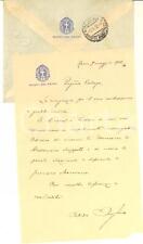 1932 ROMA Lettera sen. Aldo OVIGLIO per viaggio a Padova *Autografo usato  Milano
