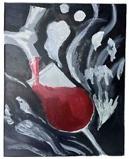 glass wine art canvas for sale  Austell