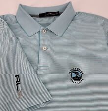 Polo RLX Ralph Lauren para hombre grande azul guijarros playa eslabones de golf rendimiento segunda mano  Embacar hacia Mexico