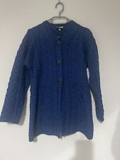 Carraig Donn 100% Merino Wool Cable Knit Cardigan Size Medium  for sale  Shipping to South Africa