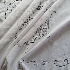 Vintage tablecloth white for sale  PERTH