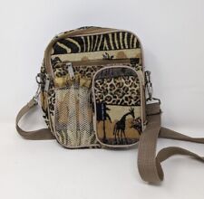 African Animal Print Tapestry Crossbody Multi Pocket Purse Bag for sale  Shipping to South Africa