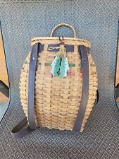 Vtg woven wicker for sale  Shipping to Ireland