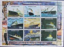 R.GUINEE-TITANIC-SHIPS- 9 St em 1 M/Sh.-1998- MNH**,RG 45 comprar usado  Enviando para Brazil