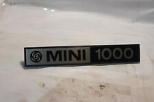 mini 1000 badge for sale  MARKET DRAYTON