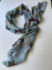 duck egg blue scarf for sale  UK