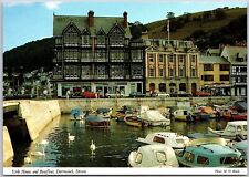 York House And Boatfloat Dartmouth Devon England Dart And Ferry Boats Postcard for sale  Shipping to South Africa