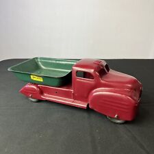 Caminhão basculante vintage Phil Wood aço prensado verde vermelho 14"" comprar usado  Enviando para Brazil