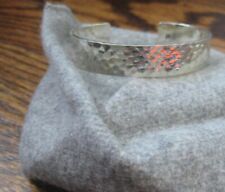 Silpada B0851 Sterling Silver Hammered Cuff Bracelet LLB2 Retired for sale  Rocky River