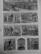 1883 Medio Baterías Faure Máquina Coser Imprimeuse 1 Journal Ancien, usado segunda mano  Embacar hacia Argentina