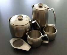 Old Hall Edelstahl Tee/Kaffee Set - 5-teilig, Satin Finish, 1960s VGC gebraucht kaufen  Versand nach Germany