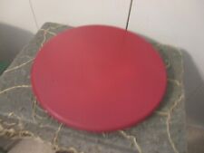 COUNTRY RED SOLID WOOD Lazy Susan Turntable 14"  FARMHOUSE /CRAFT for sale  Shipping to South Africa