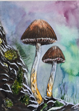 Aquarellmalerei bild fungus gebraucht kaufen  Ottweiler