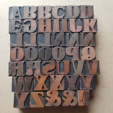WOODEN Letterpress PRINTING BLOCKS Type 2.5cm High. Choose Your Letter. for sale  Shipping to South Africa