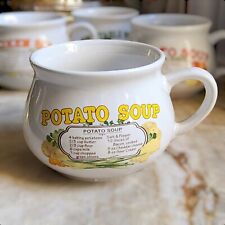 Caneca tigela cerâmica sopa de batata vintage DAT'L DO-IT INC. xícara com receita comprar usado  Enviando para Brazil