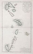 Lower Antilles Islands America Antille Martinique Guadalupa Delisle Carte Mappa comprar usado  Enviando para Brazil